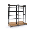 Expositor para encartelados com base de 60 cm para pet shop